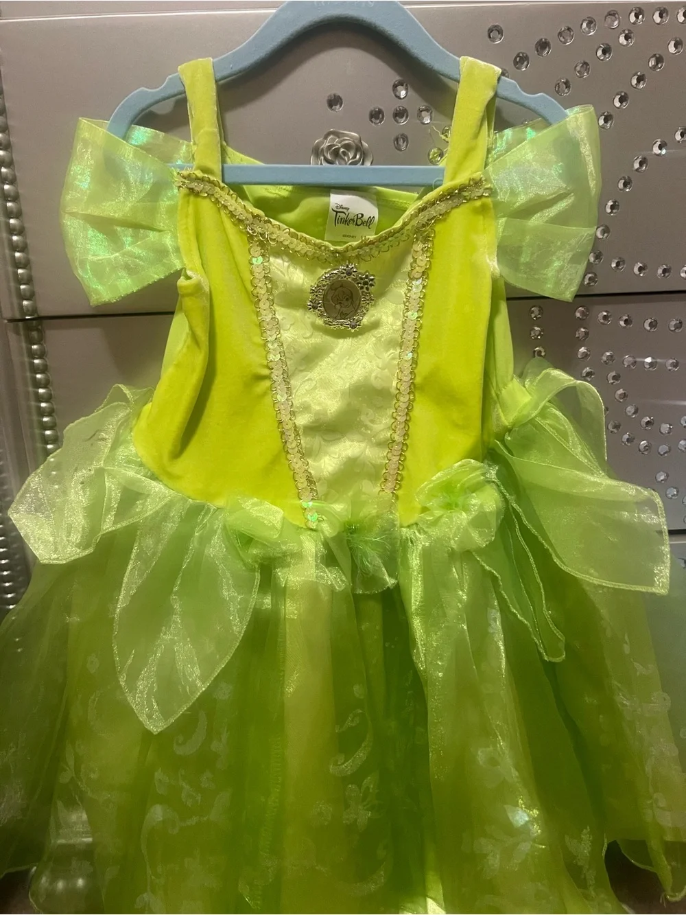 Disney Tinker Bell Lime Green Fairy Dress Costume